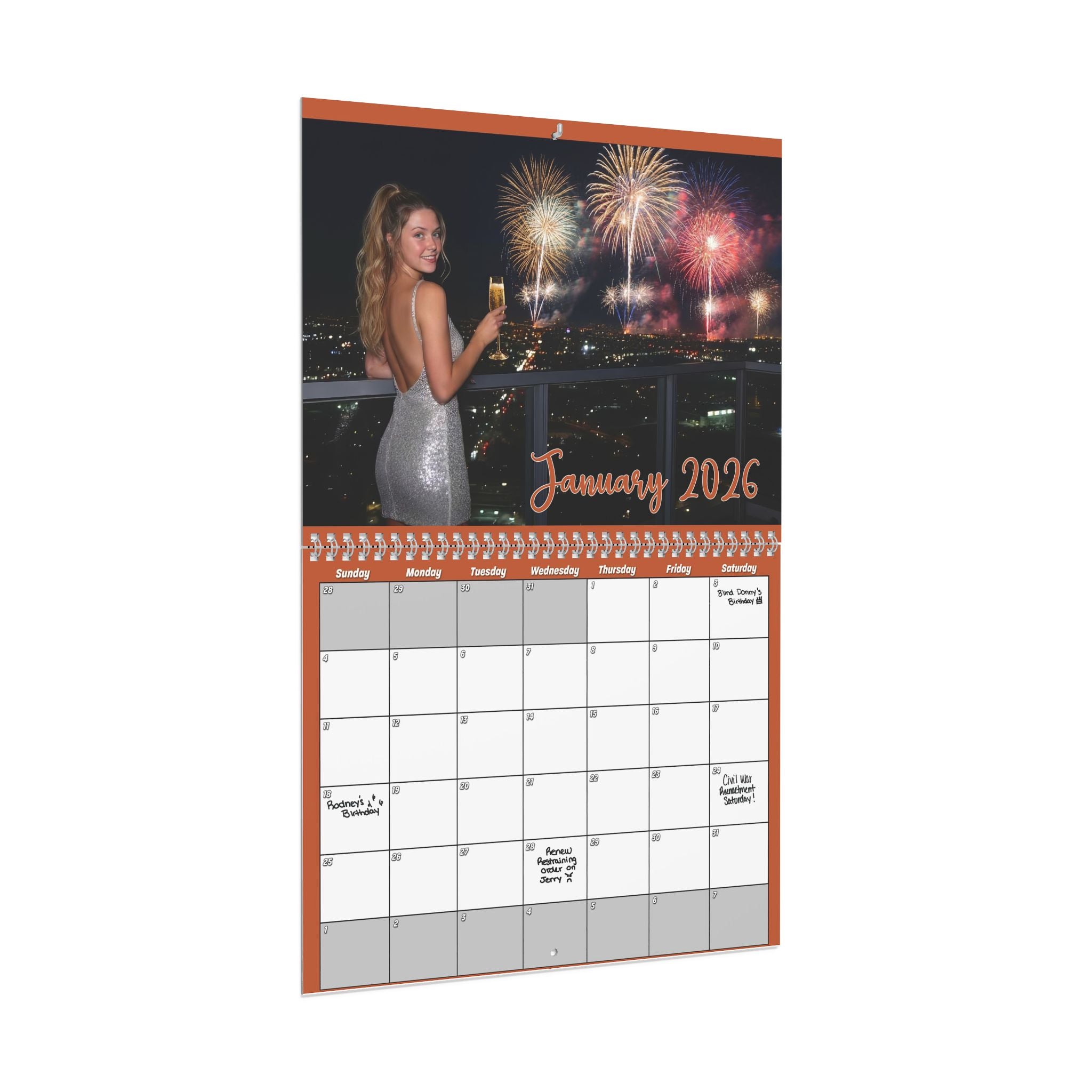 Nevaeh Petty 2026 Wall Calendar