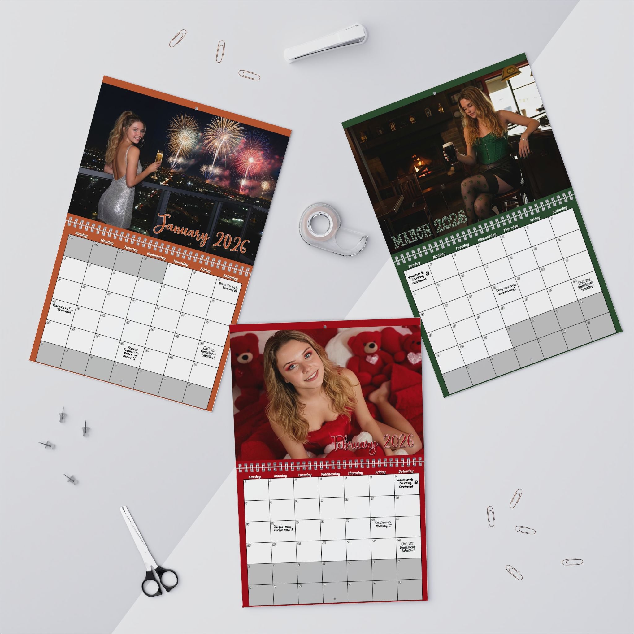 Nevaeh Petty 2026 Wall Calendar